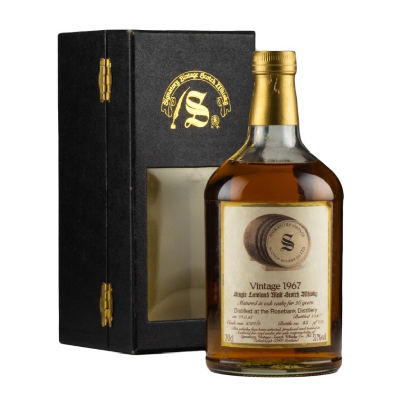 Rosebank 26 Year Old Signatory Vintage 1967 Single Malt Scotch Whisky | 700ML
