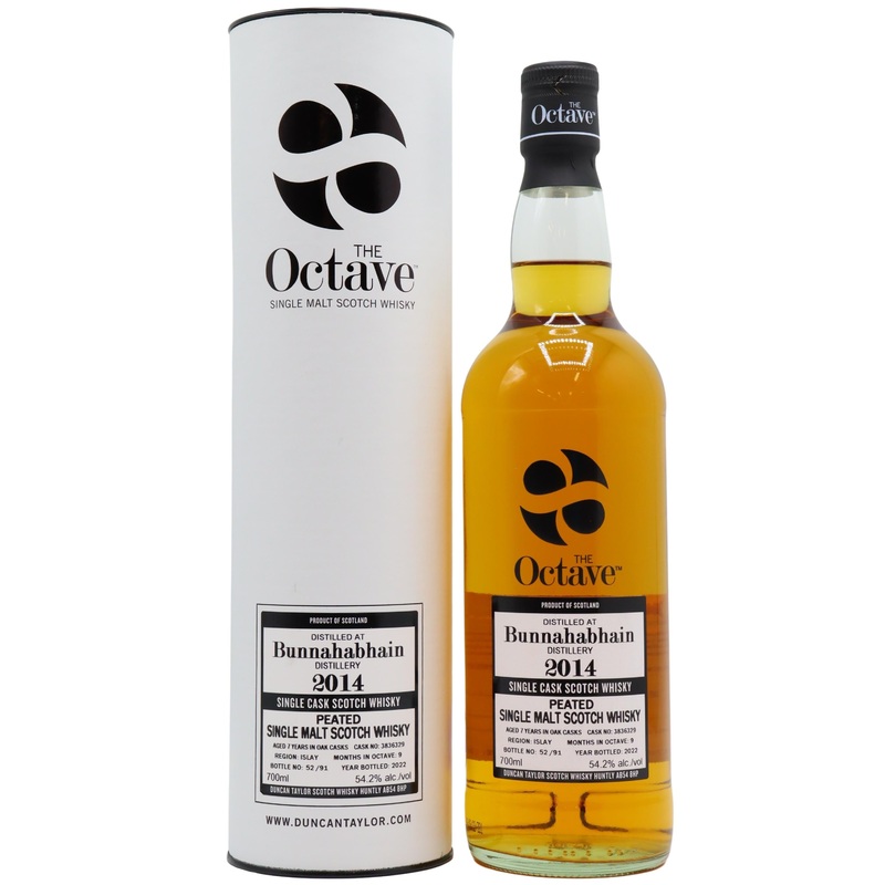 Bunnahabhain The Octave Single Oloroso Sherry Cask Peated 2014 7 Year Old Whisky | 700ML