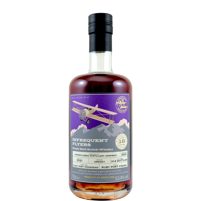 Undisclosed Orkney Infrequent Flyers Ruby Port Single Cask #5747 2003 18 Year Old Whisky | 700ML