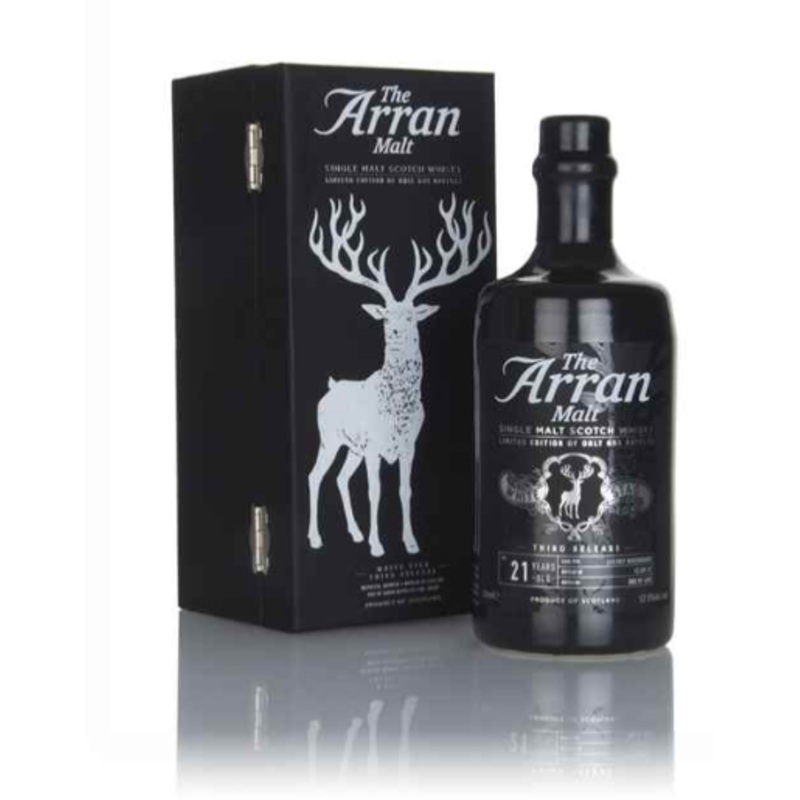 Arran White Stag 21 Year Old - Third Release Single Malt Scotch Whisky | 700ML