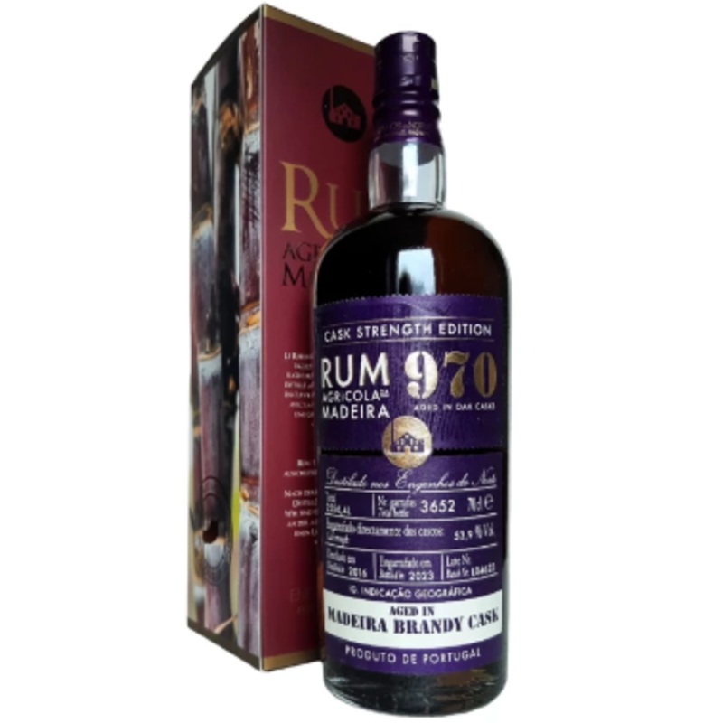 Rum 970 Cask Strength Edition Engenhos Do Norte Distillery Madeira Brandy Cask | 700ML