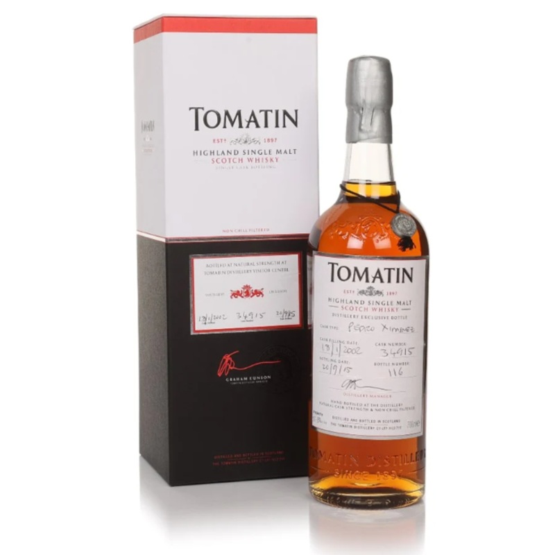 Tomatin 13 Year Old 2002 Cask #34915 Pedro Ximenez Cask - Distillery Exclusive Single Malt Scotch Whisky | 700ML