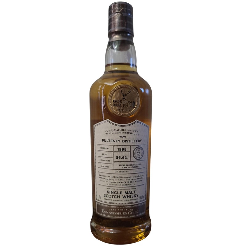 Old Pulteney Connoisseurs Choice Single Cask #17603801 1998 23 Year Old Whisky | 700ML
