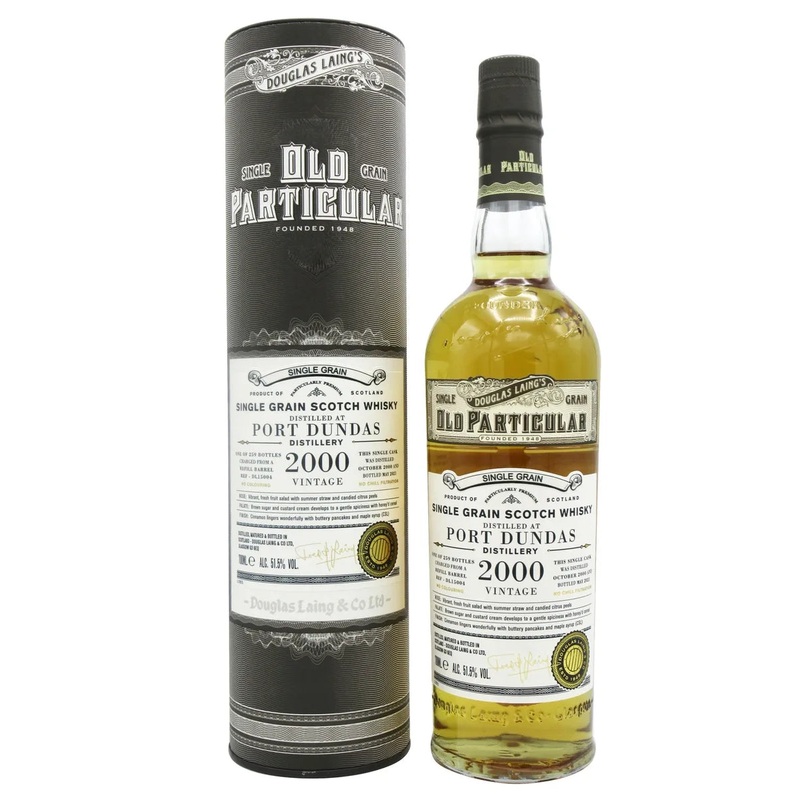 Port Dundas Old Particular Single Cask #15004 Grain 2000 20 Year Old Whisky | 700ML