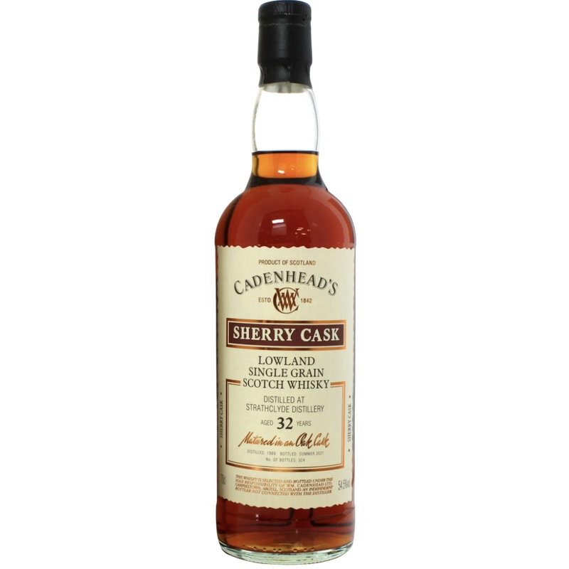Strathclyde Cadenheads Authentic Collection Single Sherry Cask 1989 32 Year Old Whisky | 700ML