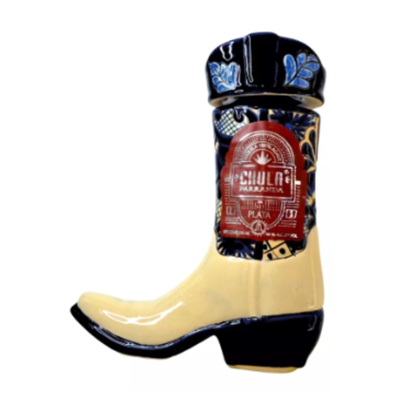 Chula Parranda Ceramic Boot Plata Tequila