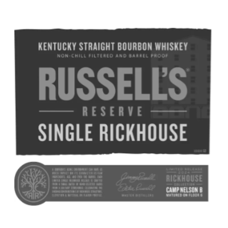 Russells Single Rickhouse 2024 Camp Nelson B Kentucky Straight Bourbon Whisky