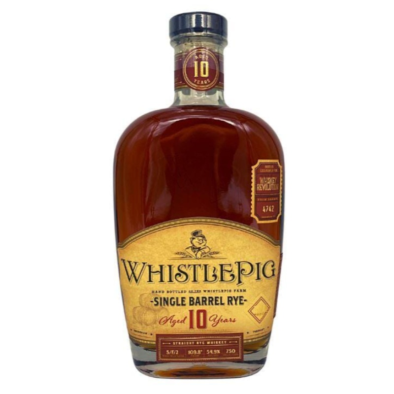 WhistlePig 10 Year Old "Whiskey Revolution" Single Barrel Rye Whisky