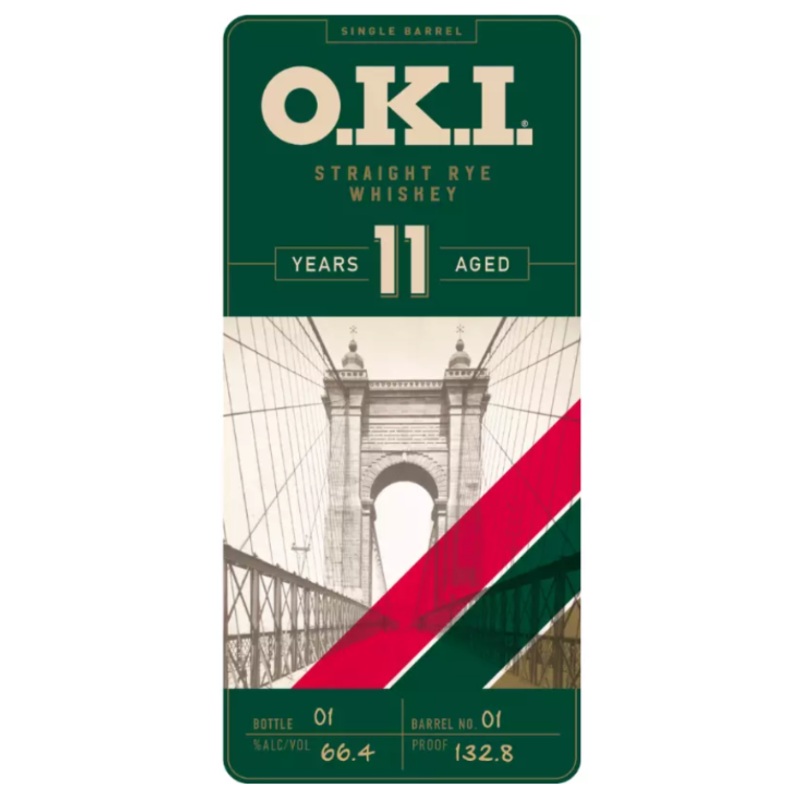 O.K.I. 11 Year Old Single Barrel Straight Rye Whisky