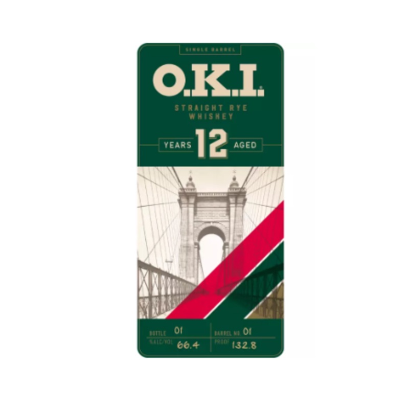 O.K.I. 12 Year Old Single Barrel Straight Rye Whisky