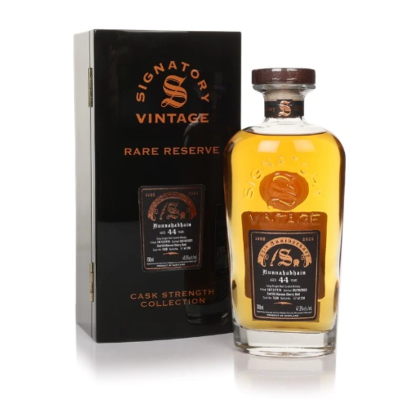 Bunnahabhain 44 Year Old 1978 Cask #7638 Cask Strength Collection Rare Reserve 35th Anniversary Signatory Scotch Whisky | 700ML